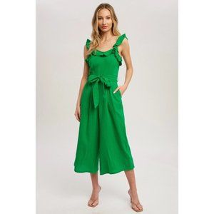 Frill Wide Leg Jumpsuit